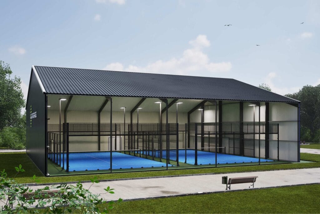 Doorsnede Padel Flexhal 24